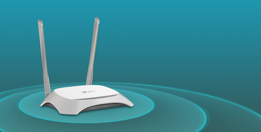 روتر بی سیم 300Mbps تی پی لینک مدل TL-WR840N در باند فرکانسی 2.4 گیگاهرتز کار می‌کند.